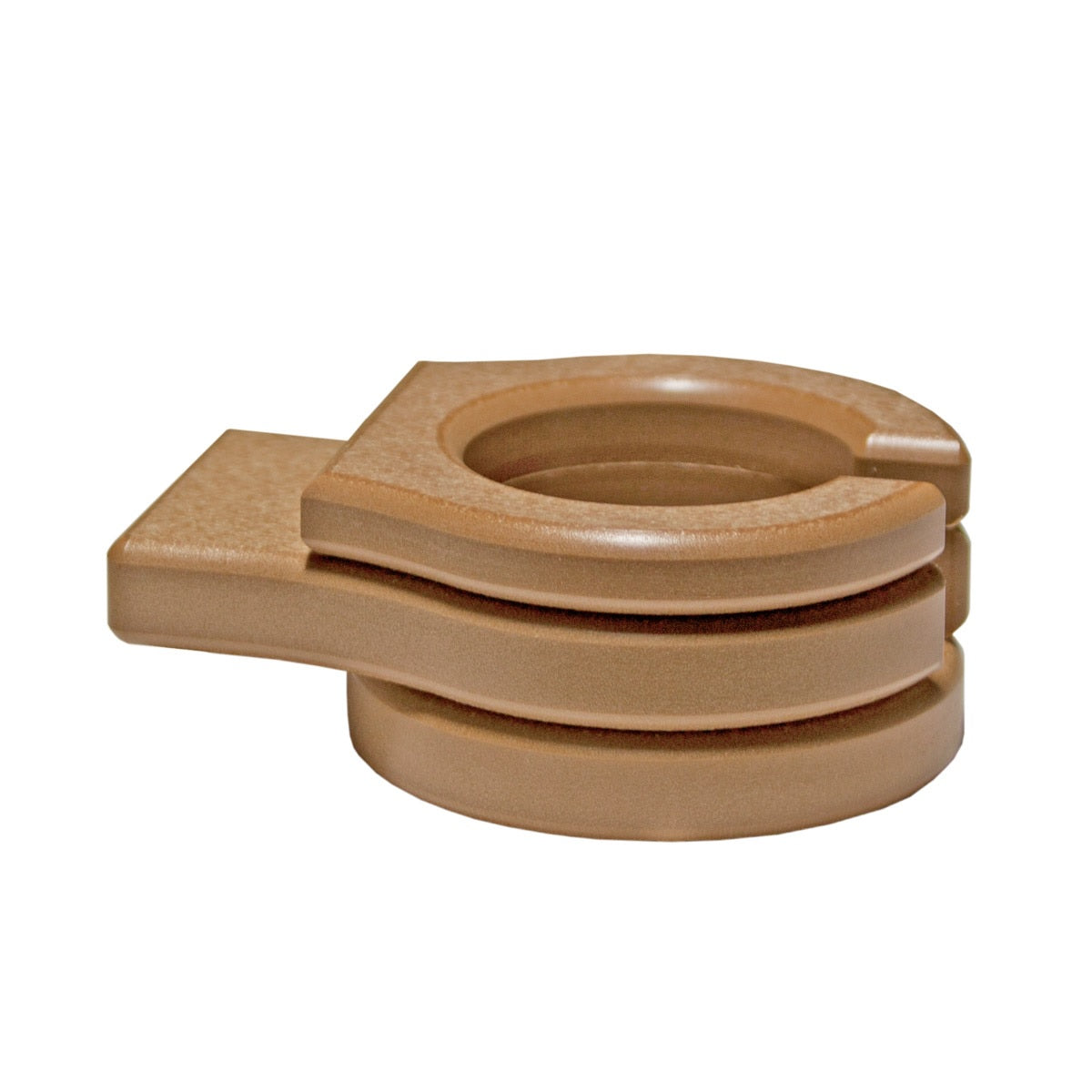 This is the Cedar colored cup holder add-on on a white background.