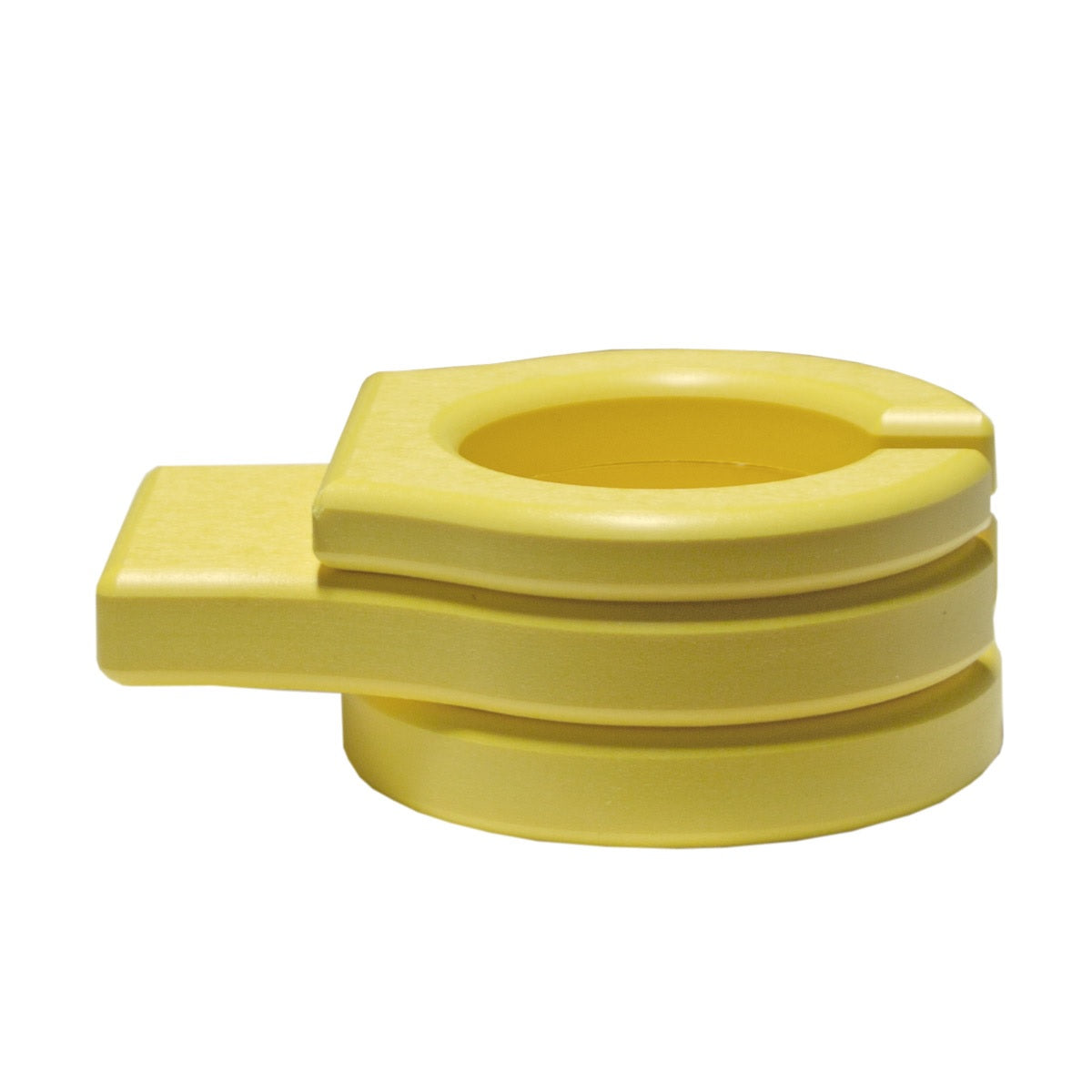 This is the Yellow colored cup holder add-on on a white background.