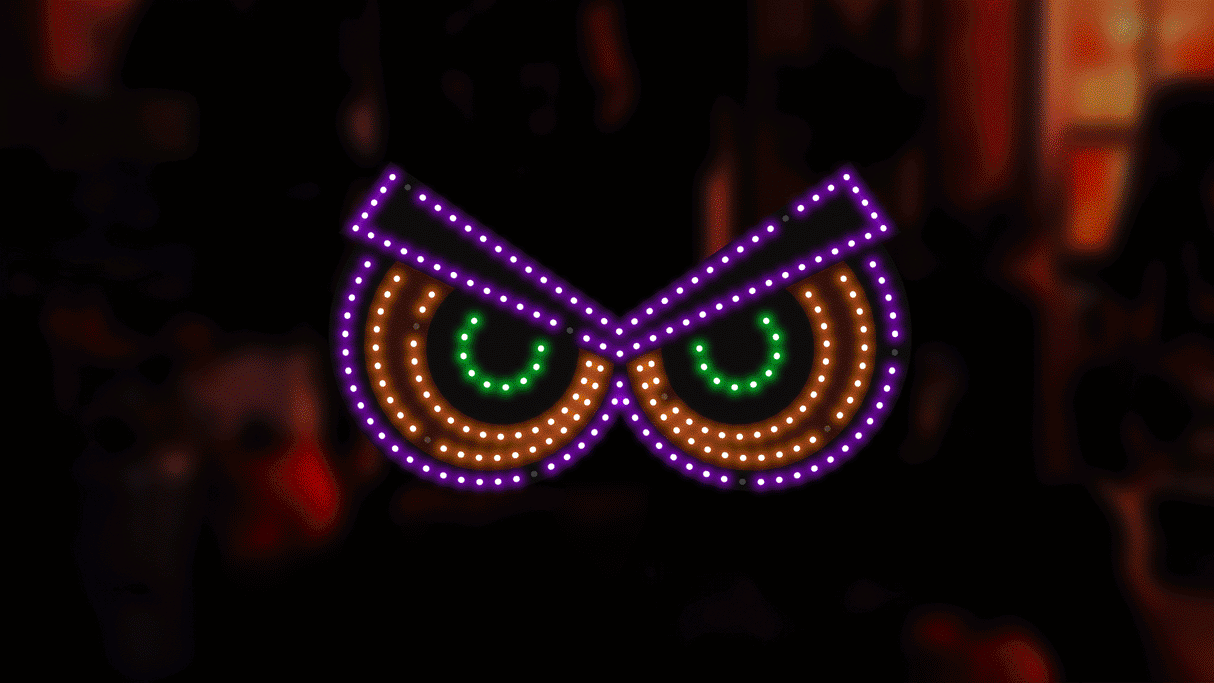 This is a moving image showing the way these lights move and blink.