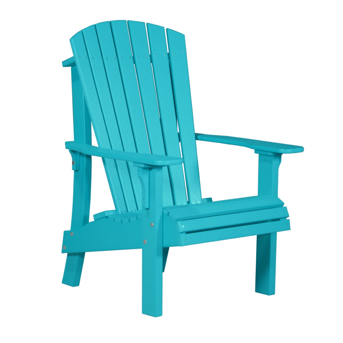 This is the Aruba Blue colored Adirondack chair on a white background.