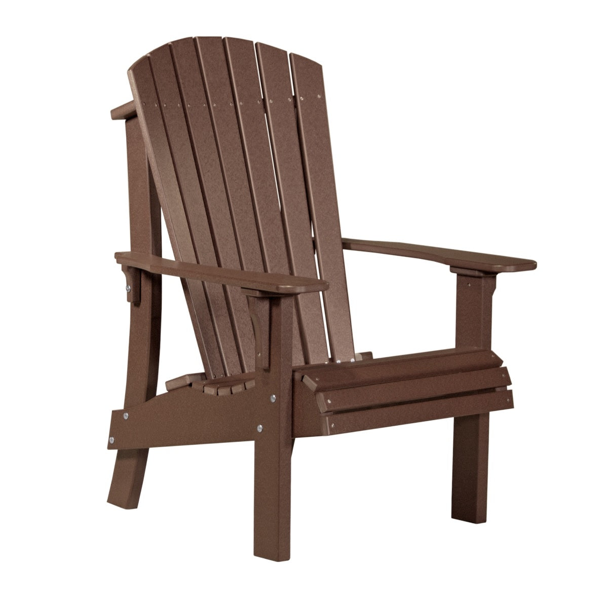 This is the Chestnut Brown colored Adirondack chair on a white background.