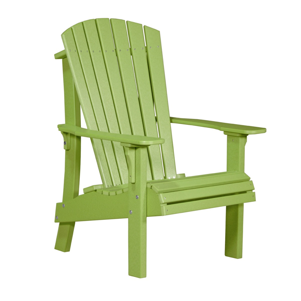 This is the Lime Green colored Adirondack chair on a white background.