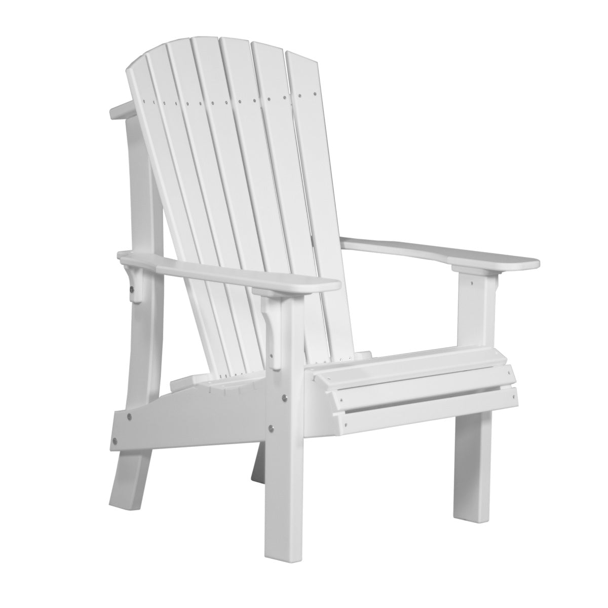 This is the White colored Adirondack chair on a white background.