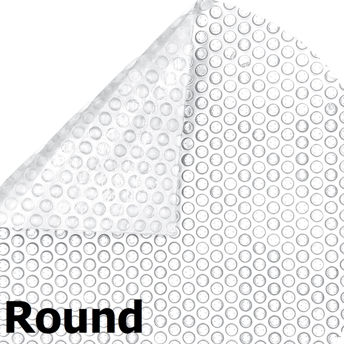 Clear Round 12 mil Commercial Grade Above Ground Pool Solar Cover