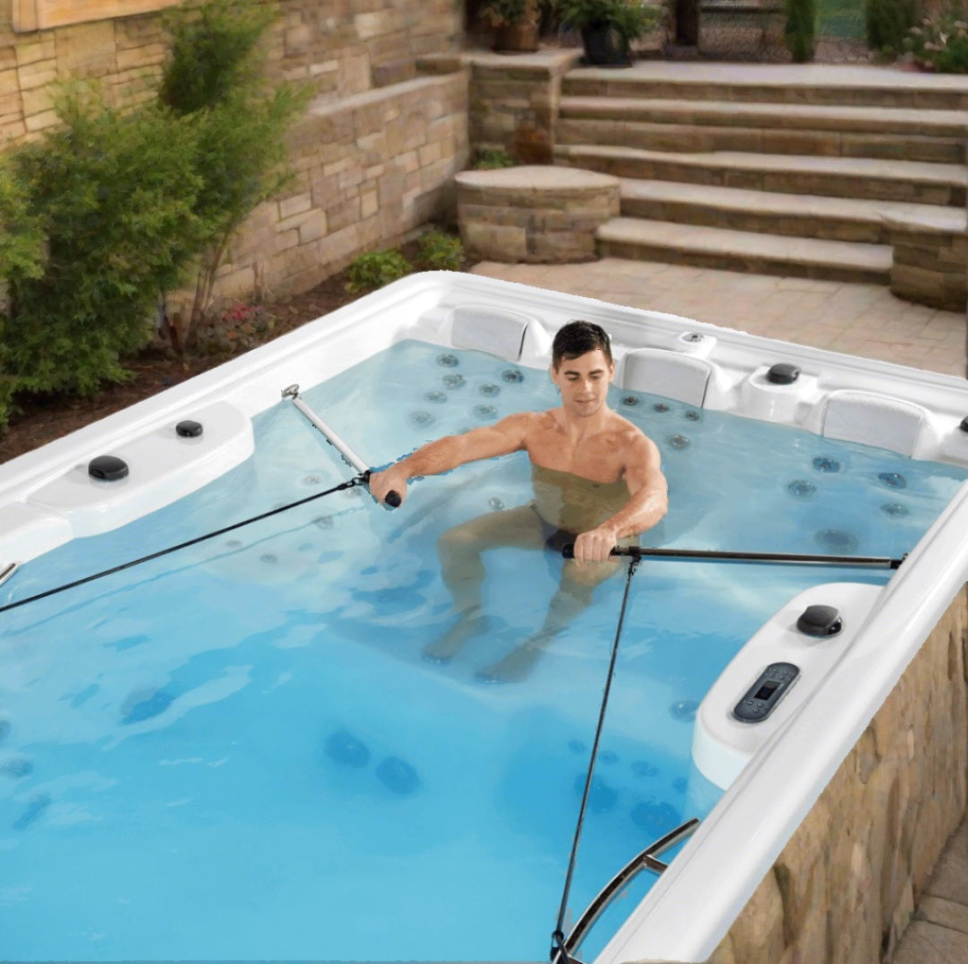 Endless Pools® Fitness System Row Bar Kit with Resistance Gear