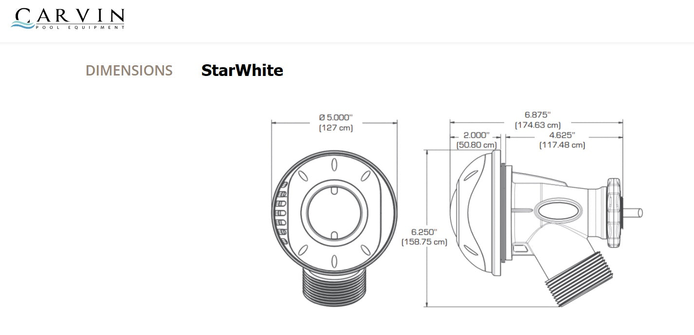 Star Series StarWhite Feature for CARVIN® Pools