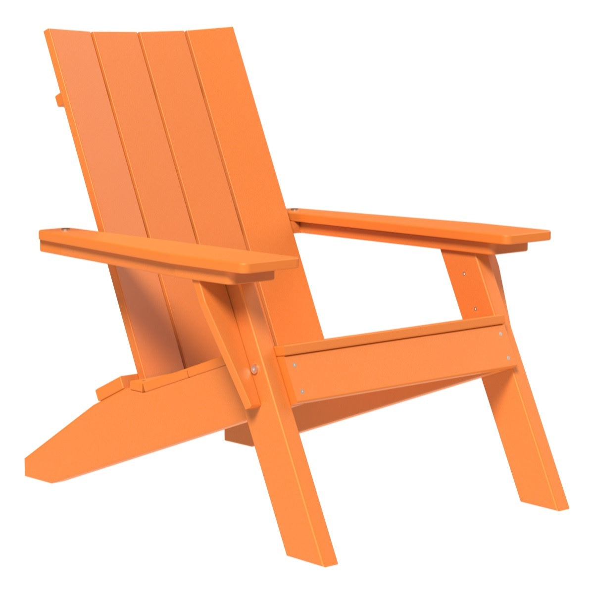 This is the Tangerine colored Adirondack chair on a white background.