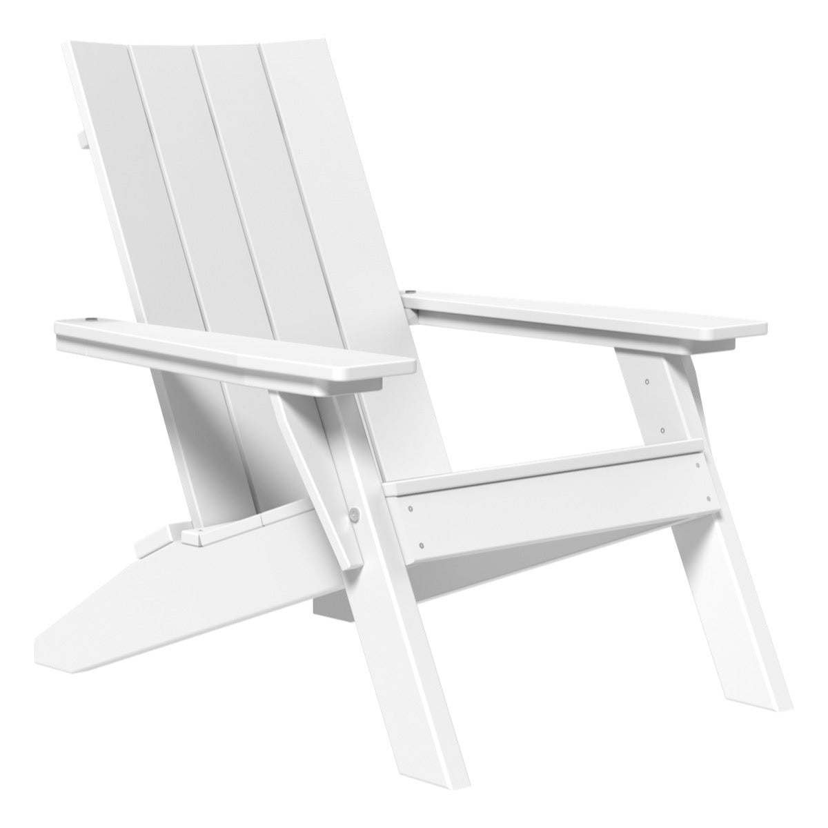 This is the White colored Adirondack chair on a white background.