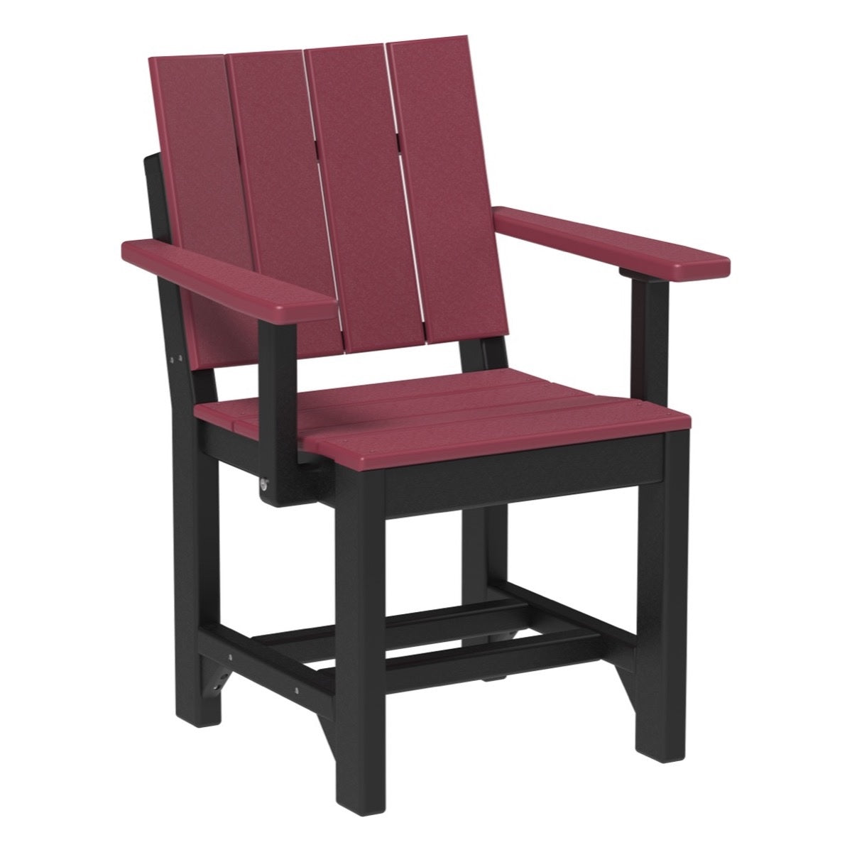 This is the Cherrywood and Black colored Urban Arm Chair on a white background.