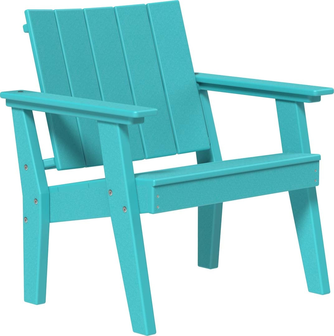 This is the Aruba Blue colored Urban Chat Chair on a white background.