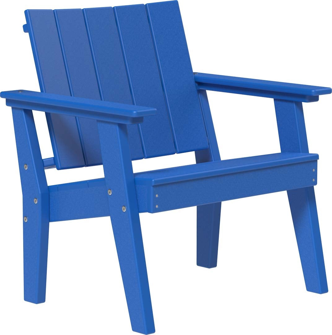 This is the Blue colored Urban Chat Chair on a white background.