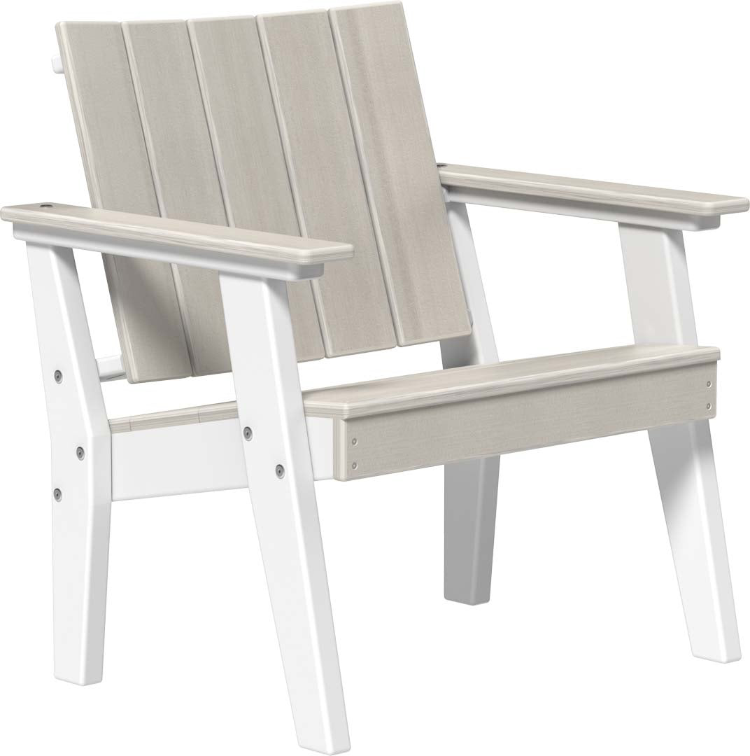 This is the Birch and White colored Urban Chat Chair on a white background.