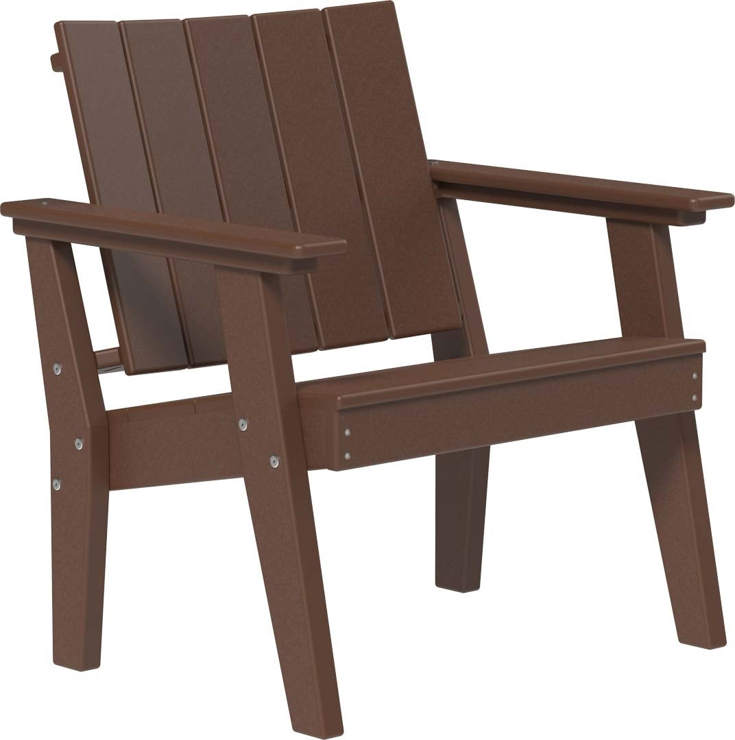 This is the Chestnut Brown colored Urban Chat Chair on a white background.