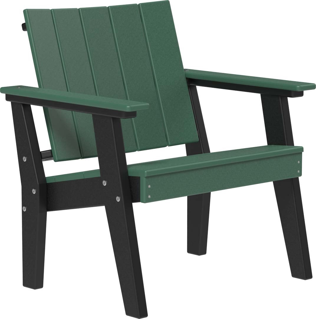 This is the Green and Black colored Urban Chat Chair on a white background.
