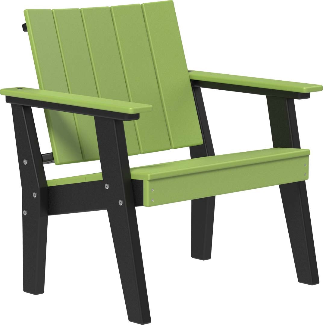 This is the Lime Green and Black colored Urban Chat Chair on a white background.