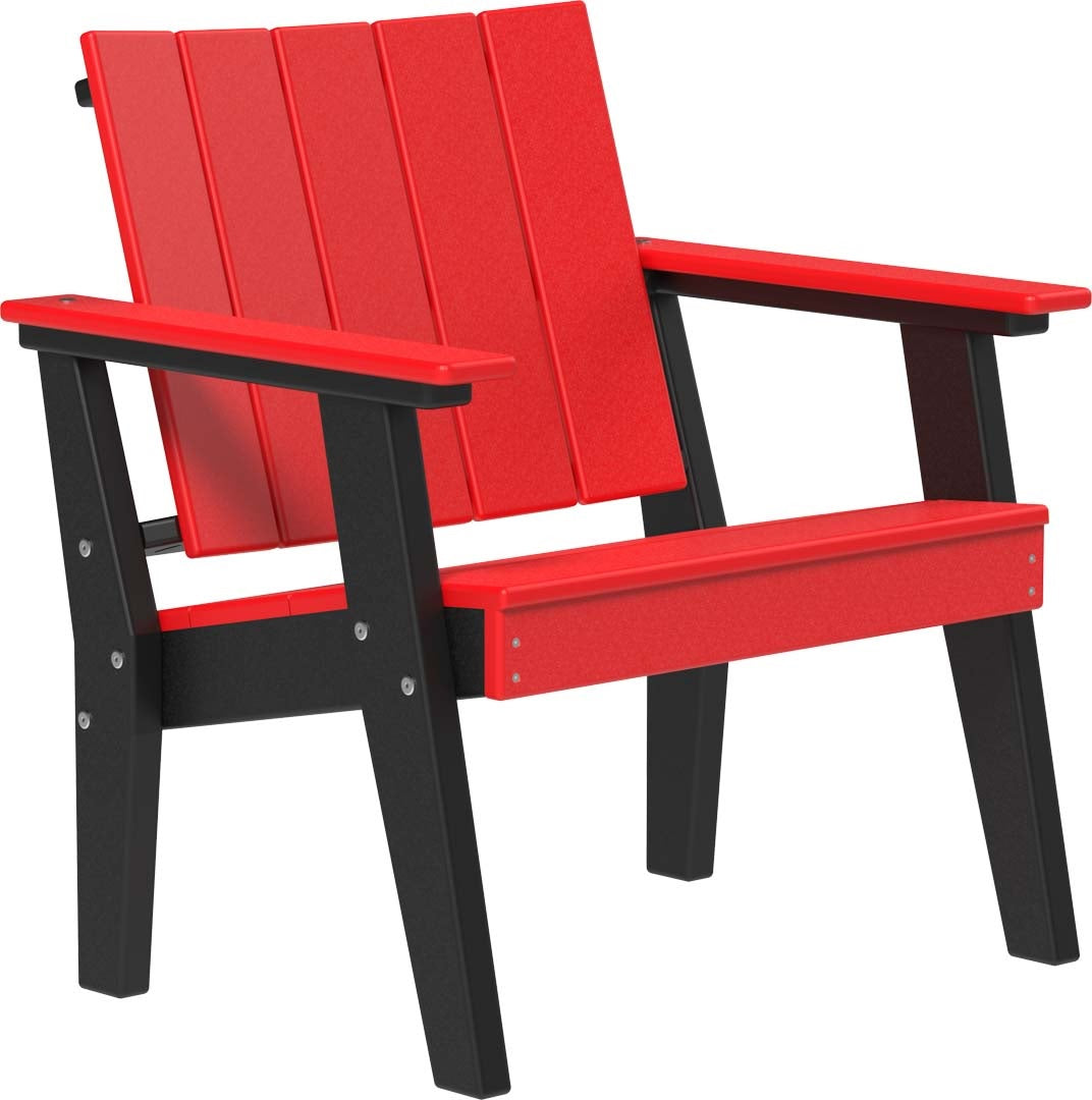 This is the Red and Black colored Urban Chat Chair on a white background.