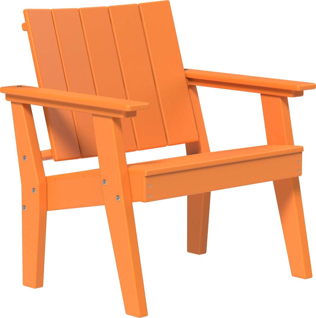 This is the Tangerine colored Urban Chat Chair on a white background.
