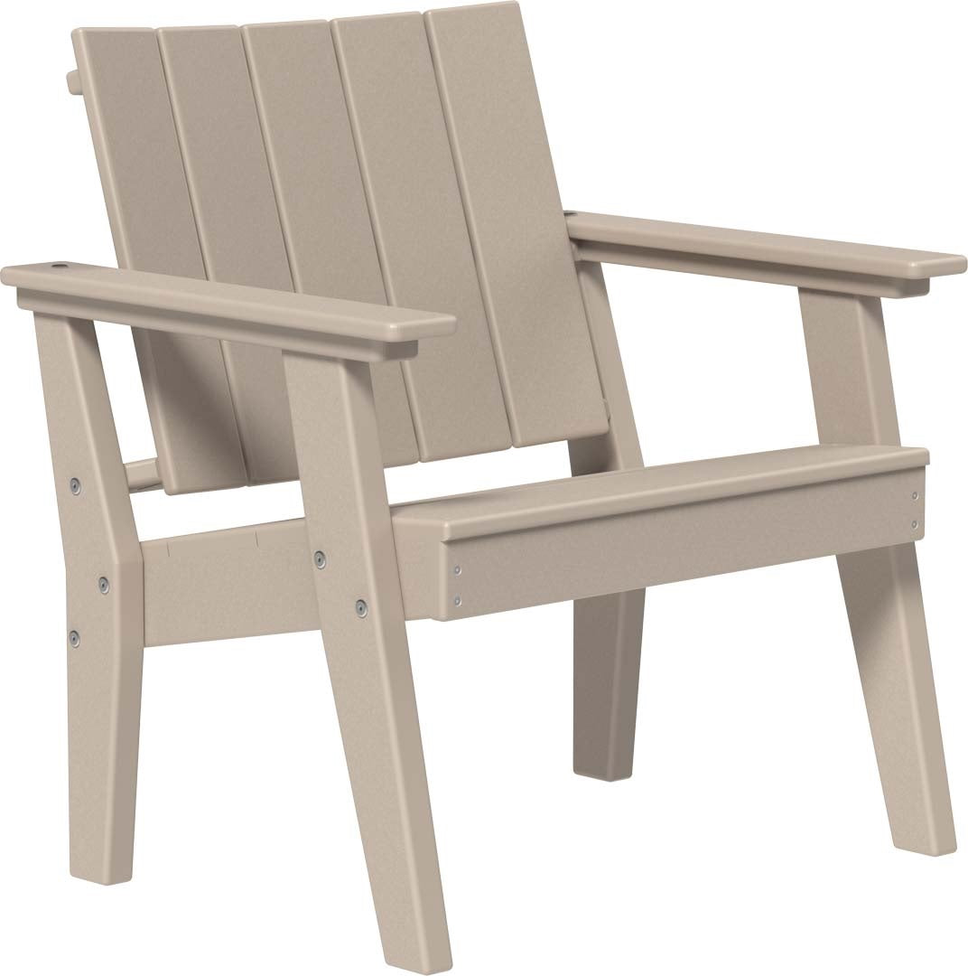 This is the Weatherwood colored Urban Chat Chair on a white background.