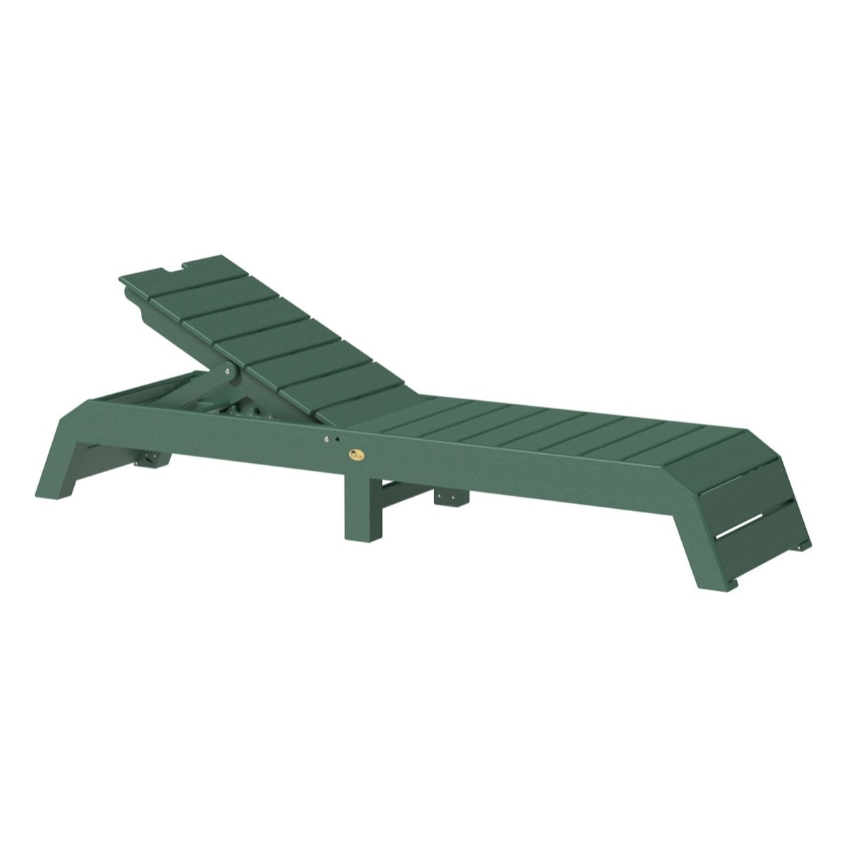 This is the Green colored Urban Chaise Lounge Chair on a white background.