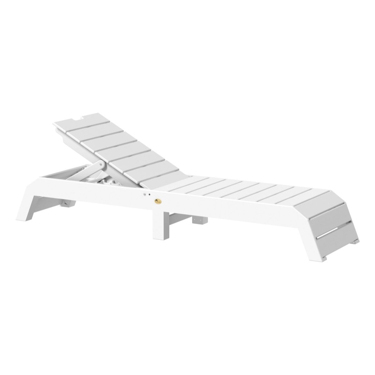 This is the White colored Urban Chaise Lounge Chair on a white background.