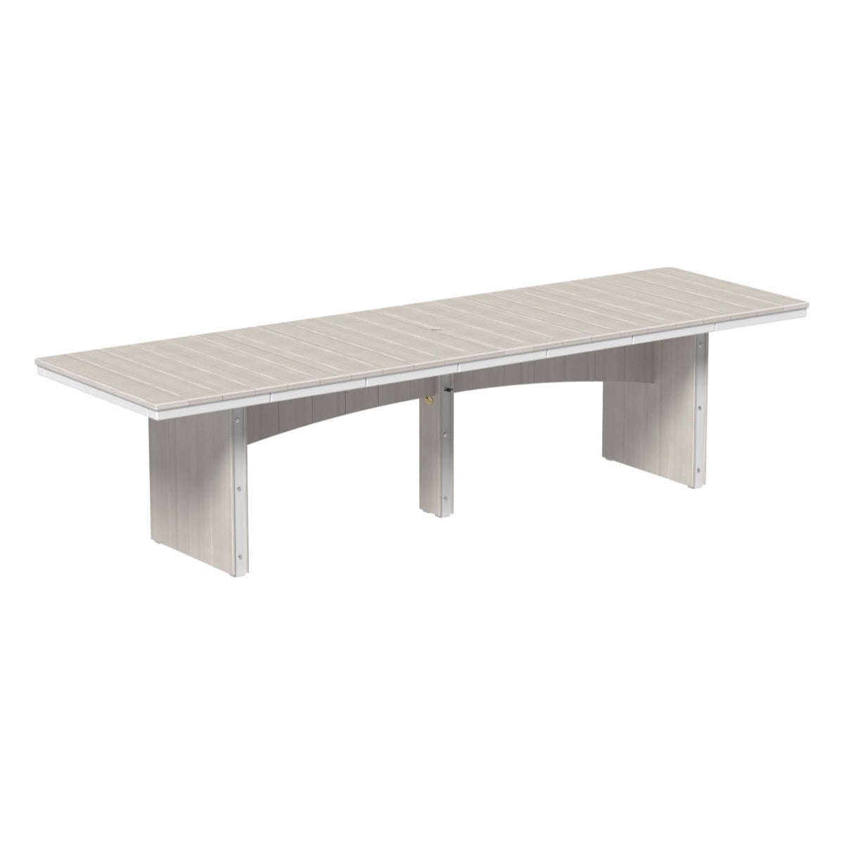 This is the Birch and White colored dining table on a white background.