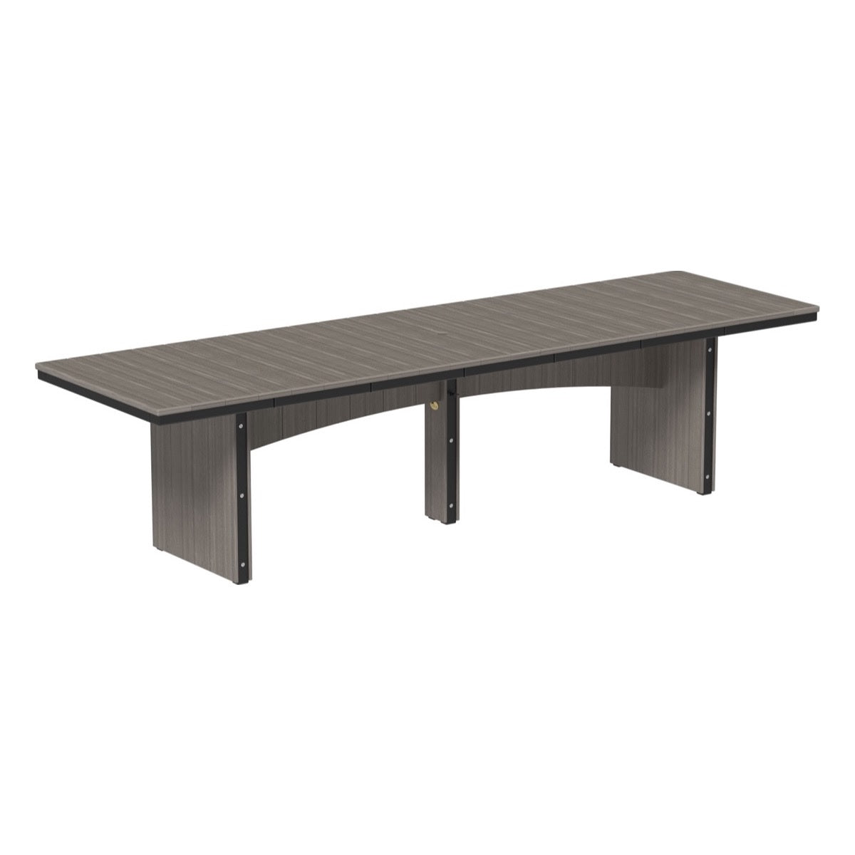 This is the Coastal Gray and Black colored dining table on a white background.