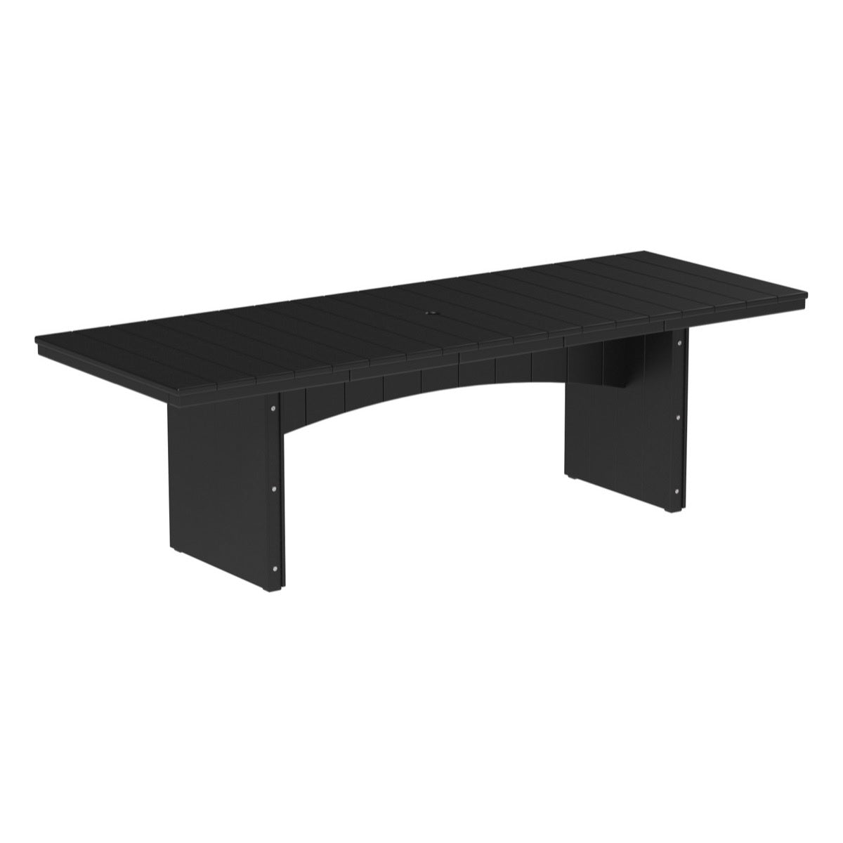 This is the Black colored dining table on a white background.