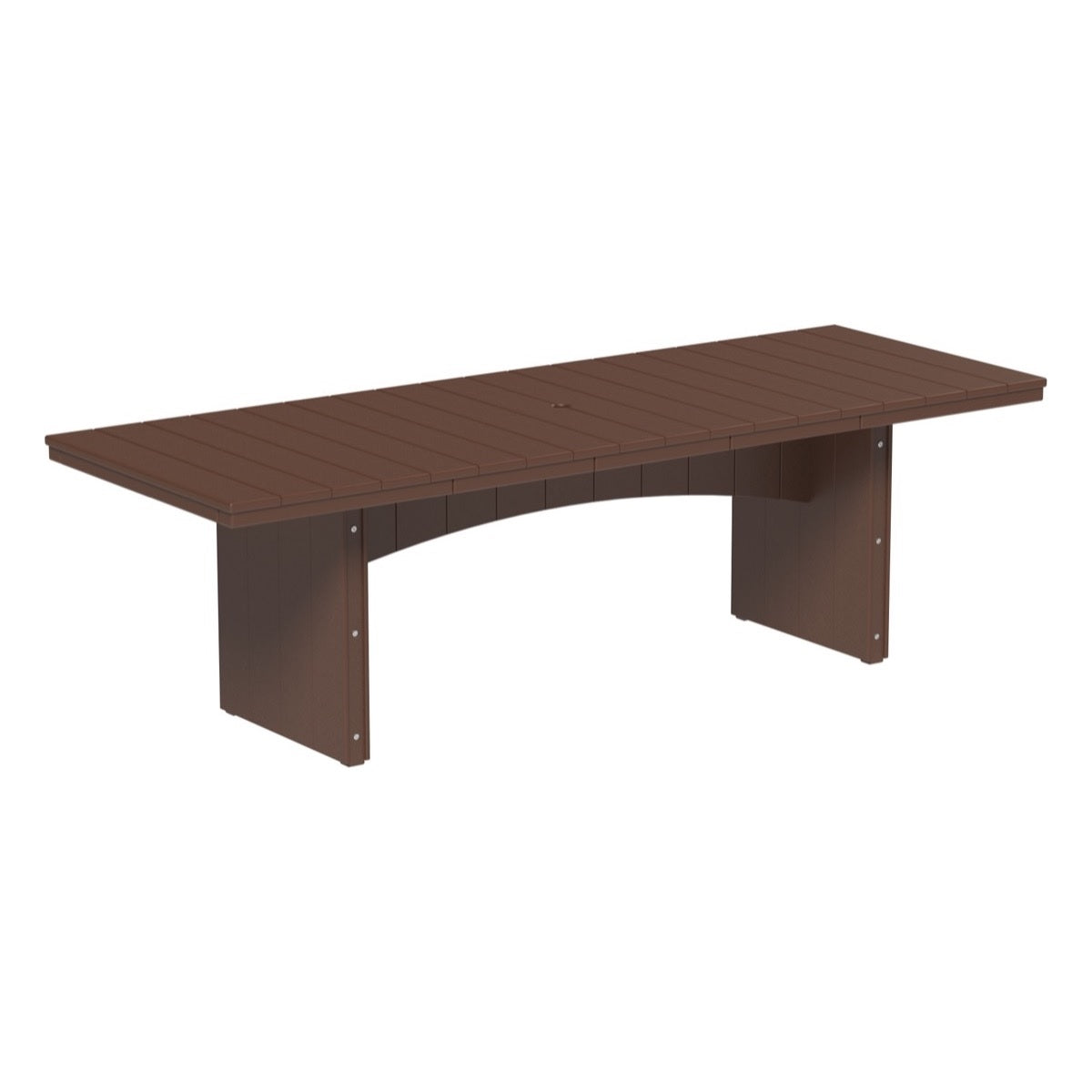 This is the Chestnut Brown colored dining table on a white background.
