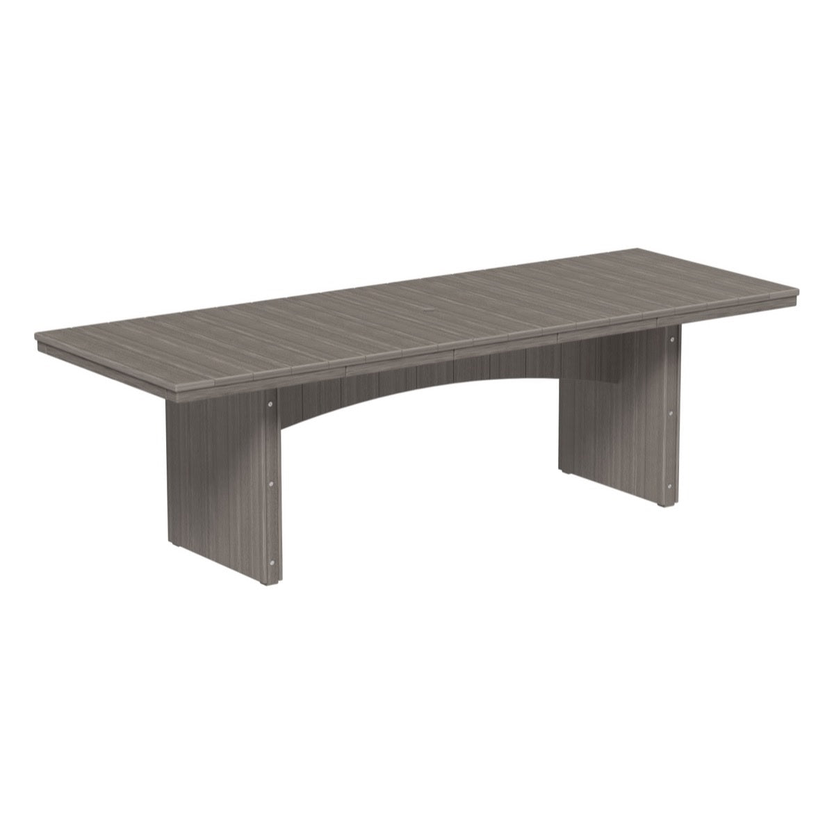 This is the Coastal Gray colored dining table on a white background.