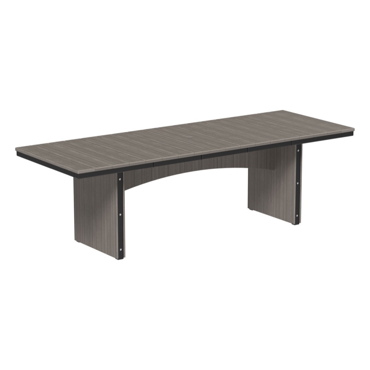 This is the Coastal Gray and Black colored dining table on a white background.