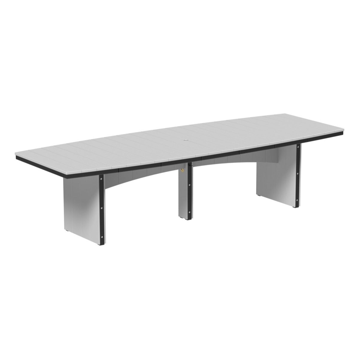 This is the Dove Gray and Black colored dining table on a white background.