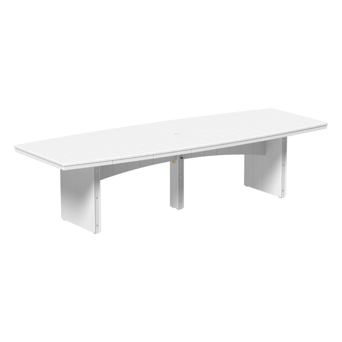 This is the White colored dining table on a white background.