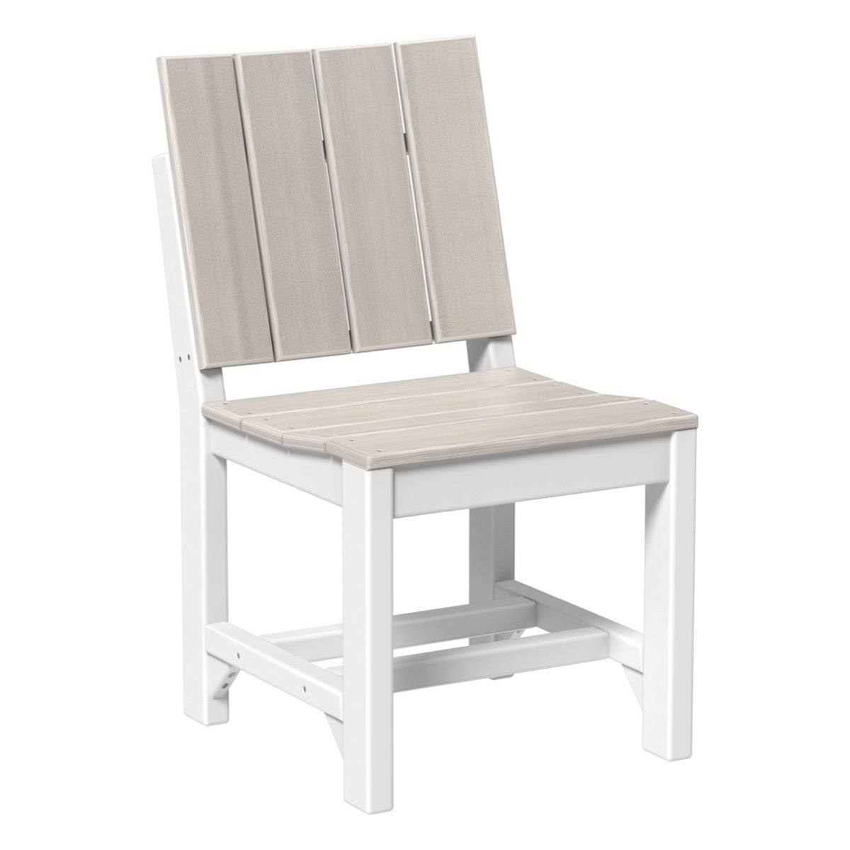 This is the Birch and White colored Urban Side Chair on a white background.