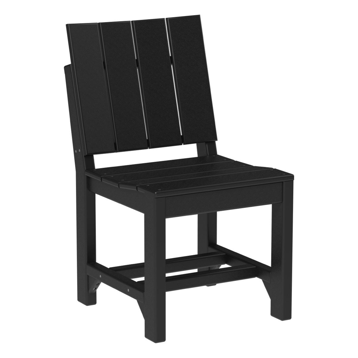 This is the Black colored Urban Side Chair on a white background.