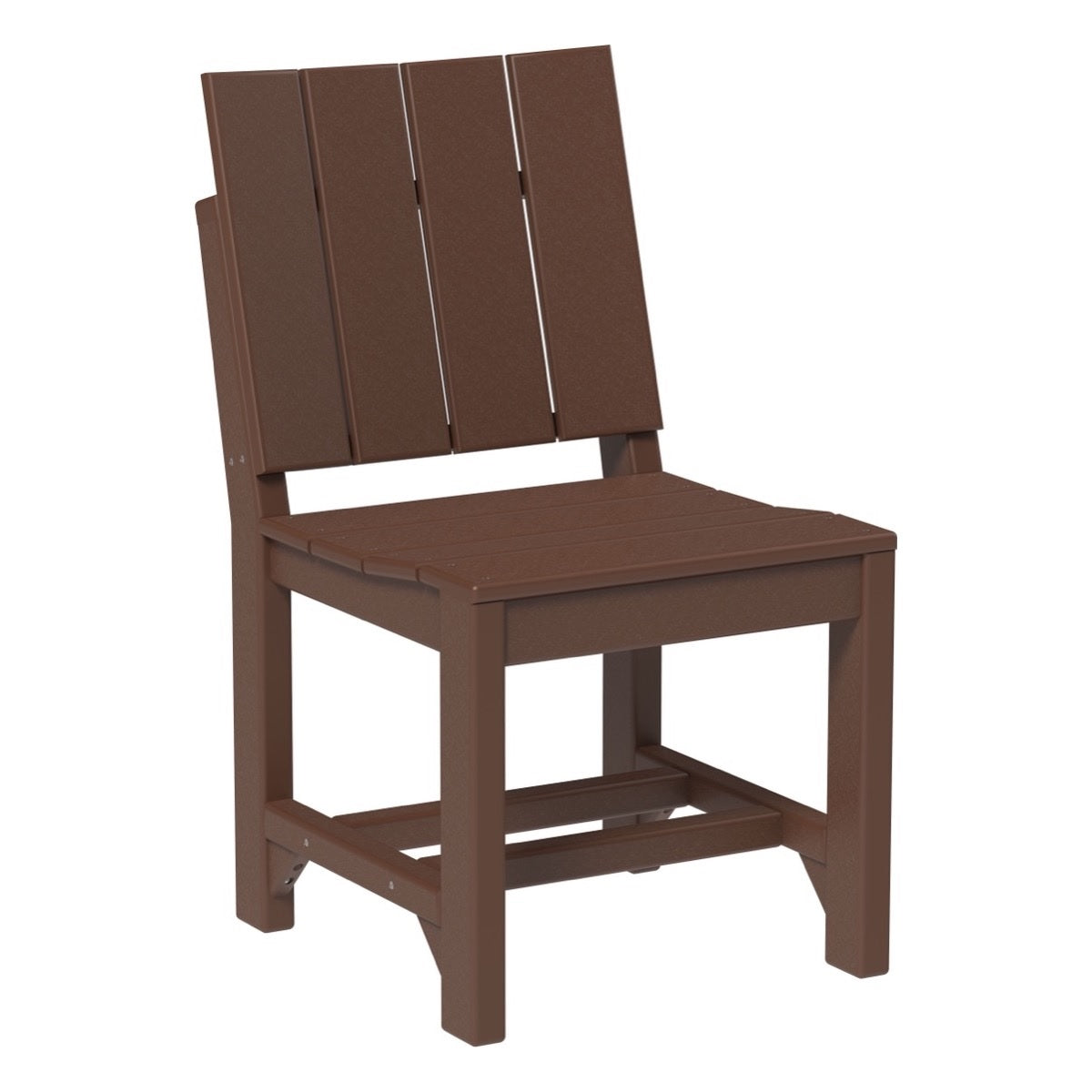 This is the Chestnut Brown colored Urban Side Chair on a white background.
