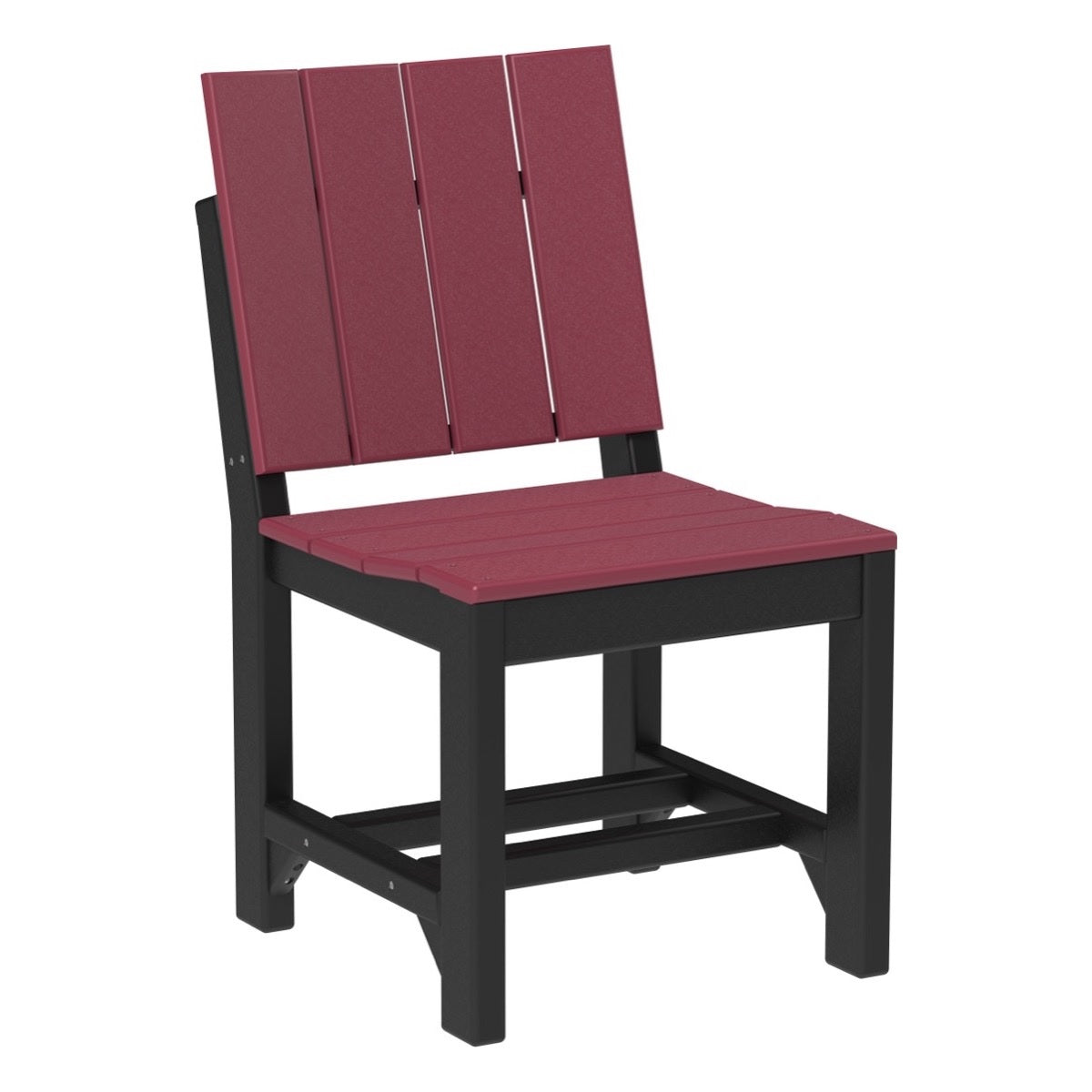 This is the Cherrywood and Black colored Urban Side Chair on a white background.