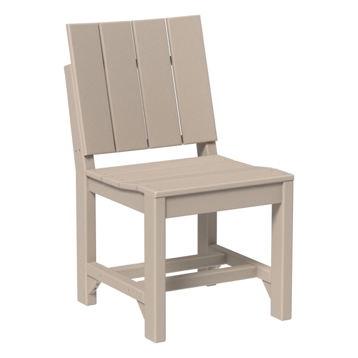 This is the Weatherwood colored Urban Side Chair on a white background.
