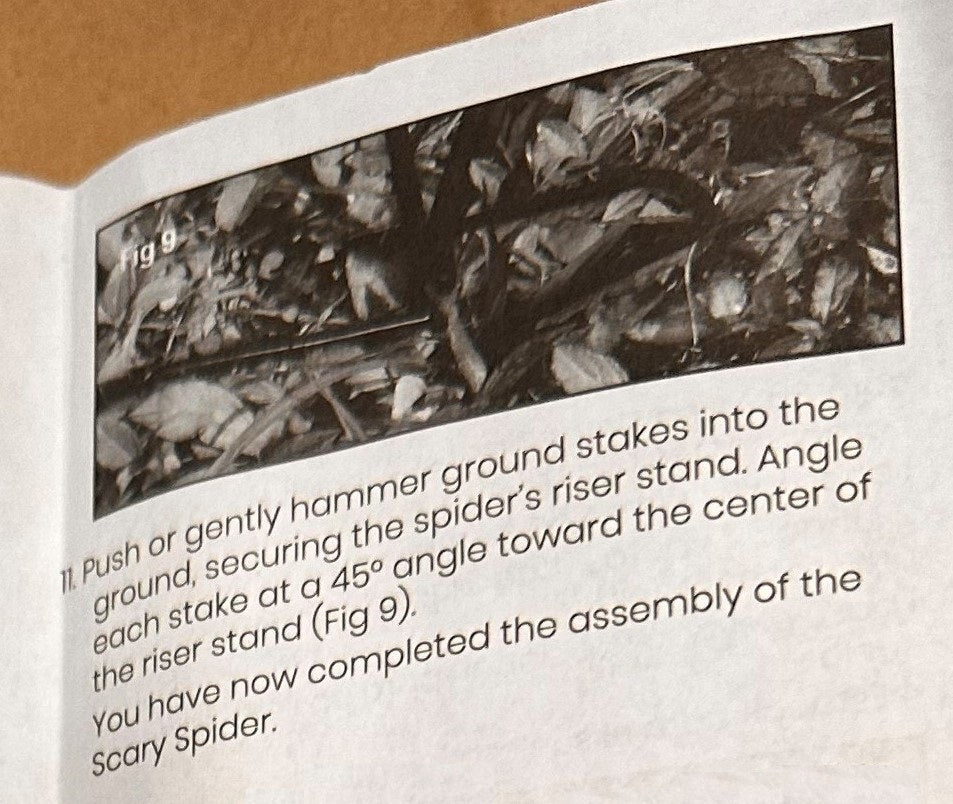 3D Halloween LED Scary Spider Sculpture