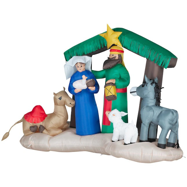 5' Airblown® Inflatable Nativity Christmas Scene by Gemmy