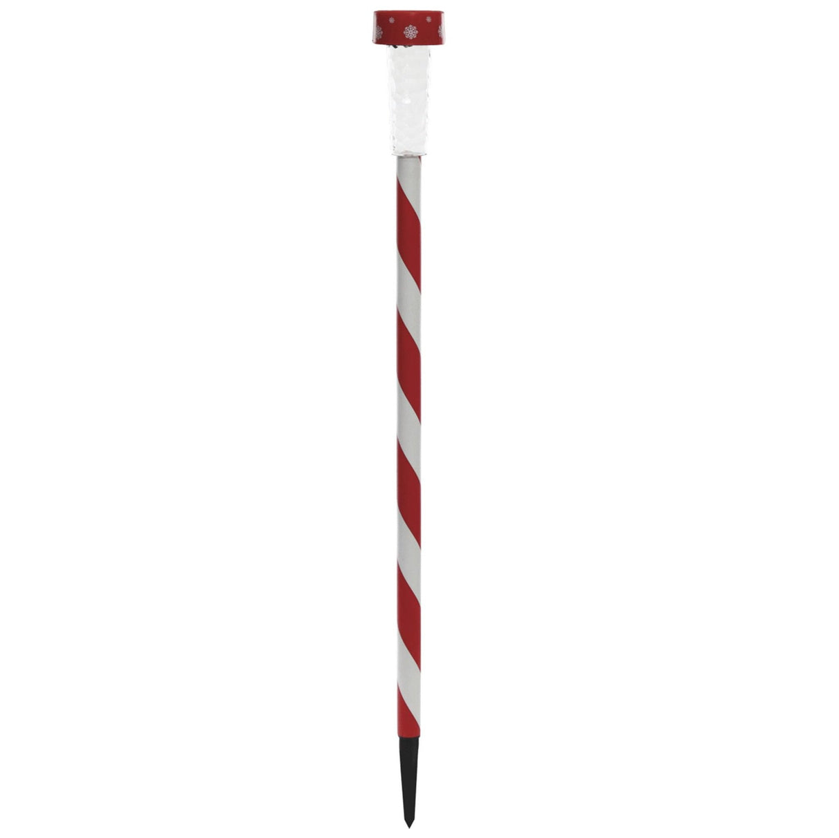 Solar-Powered Candy Cane Striped Garden Stake Lights
