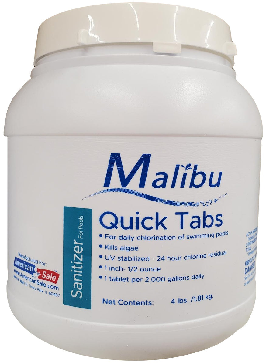 malibu herbicide Malibu Quick Tabs Sanitizer for Pools