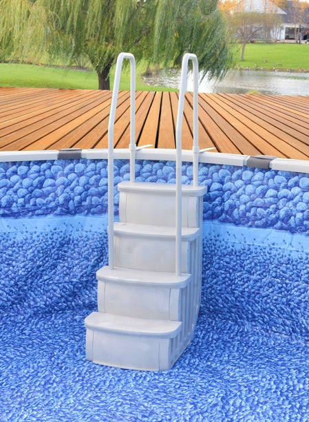 iStep Deck Entry Steps Ladder for Above Ground Swimming Pool