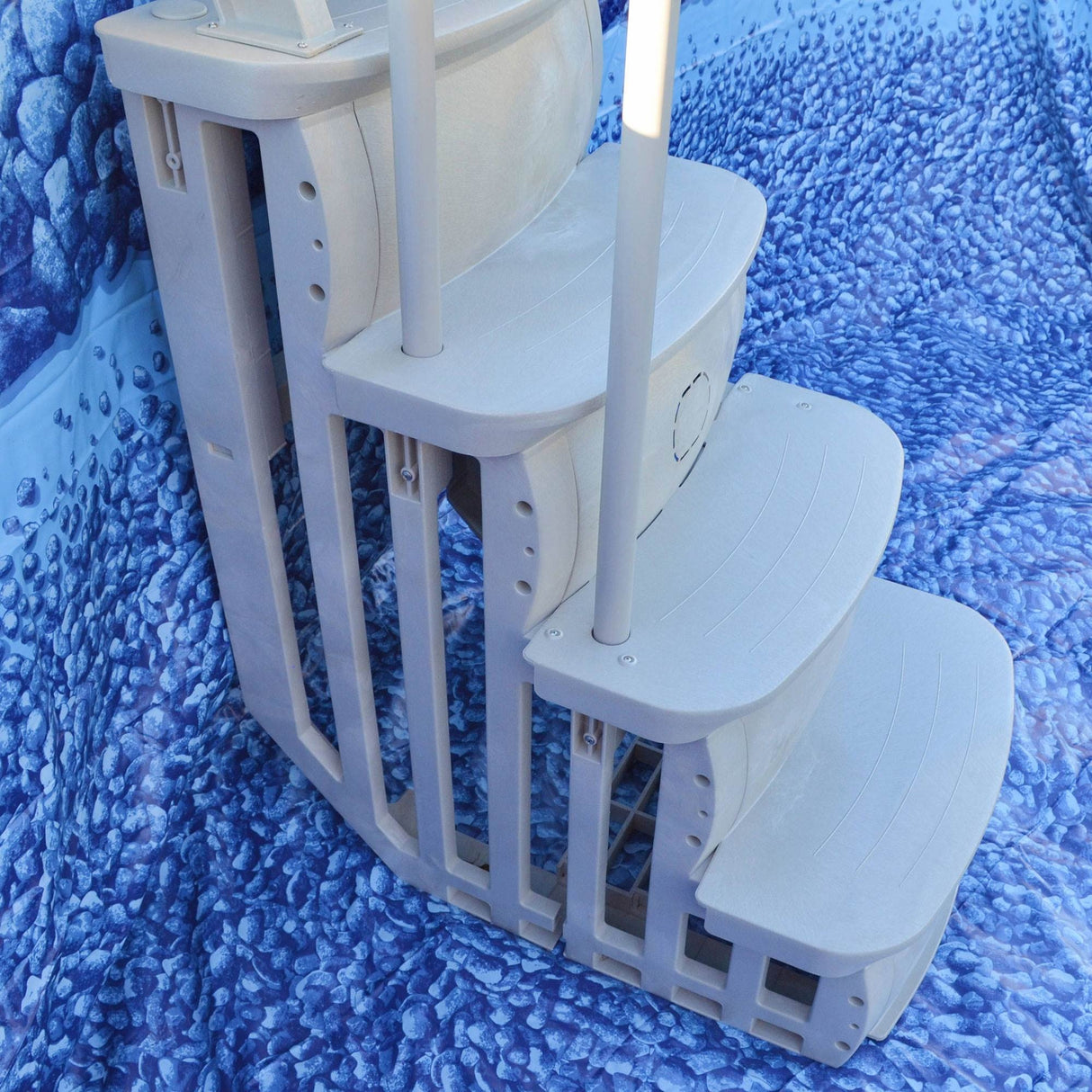 iStep Deck Entry Steps Ladder for Above Ground Swimming Pool