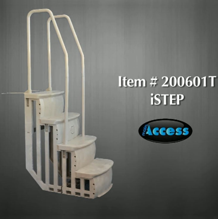 iStep Deck Entry Steps Ladder for Above Ground Swimming Pool