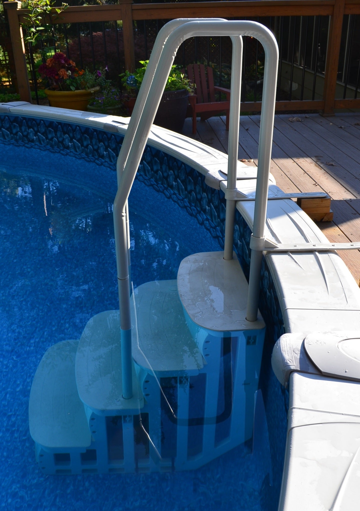 iStep Deck Entry Steps Ladder for Above Ground Swimming Pool