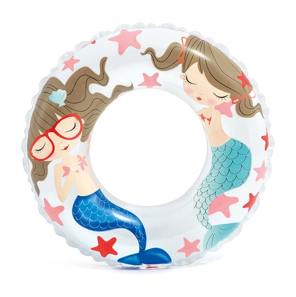 Mermaid themed inner tube.