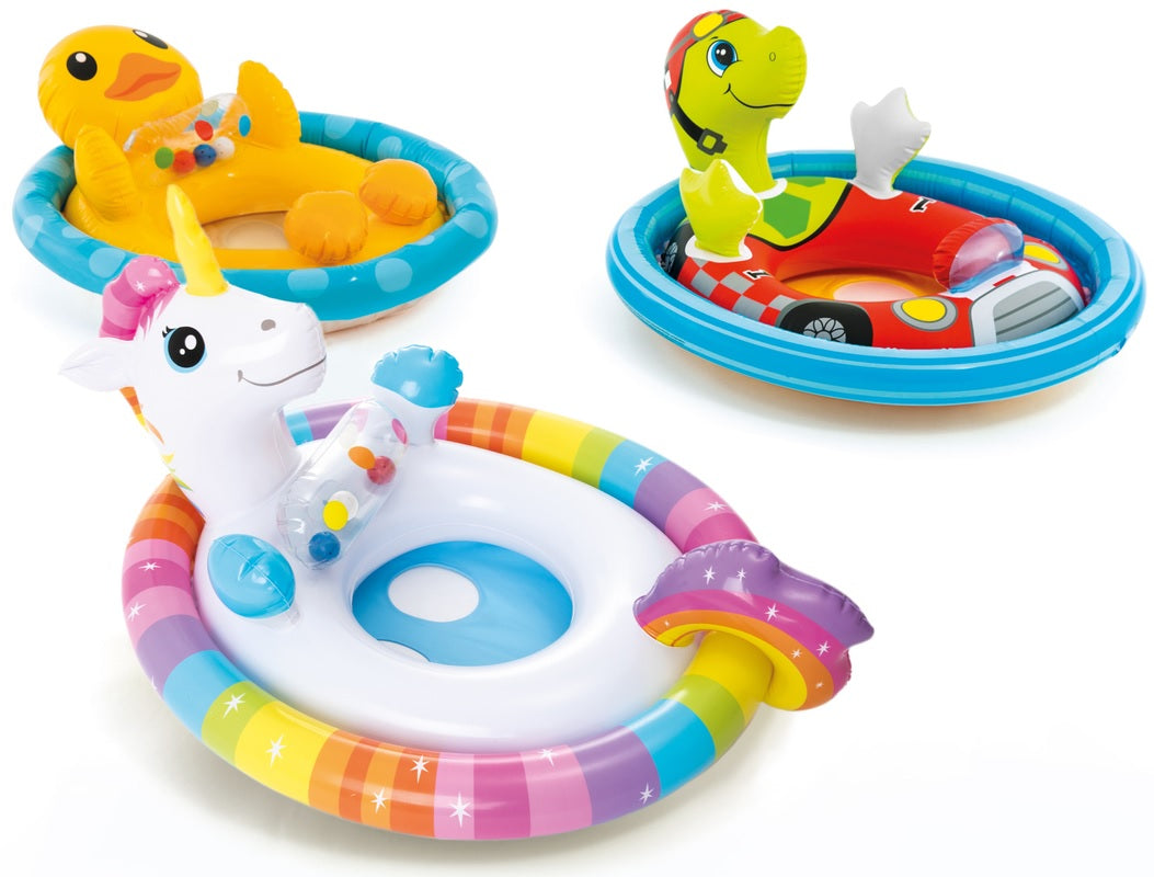 Three pool inflatables for kids. Each one is different.