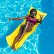 Yellow inflatable pool mat.