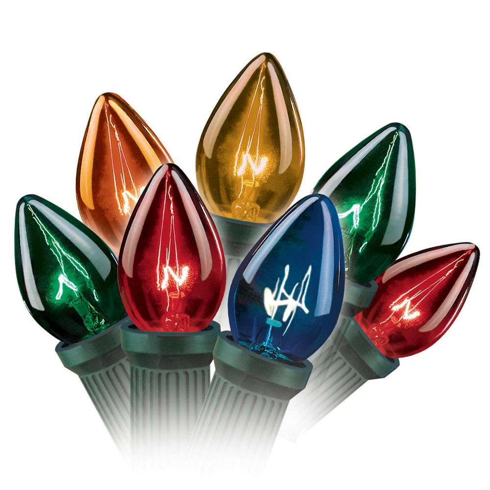 Set of 25 Transparent C7 Christmas Lights