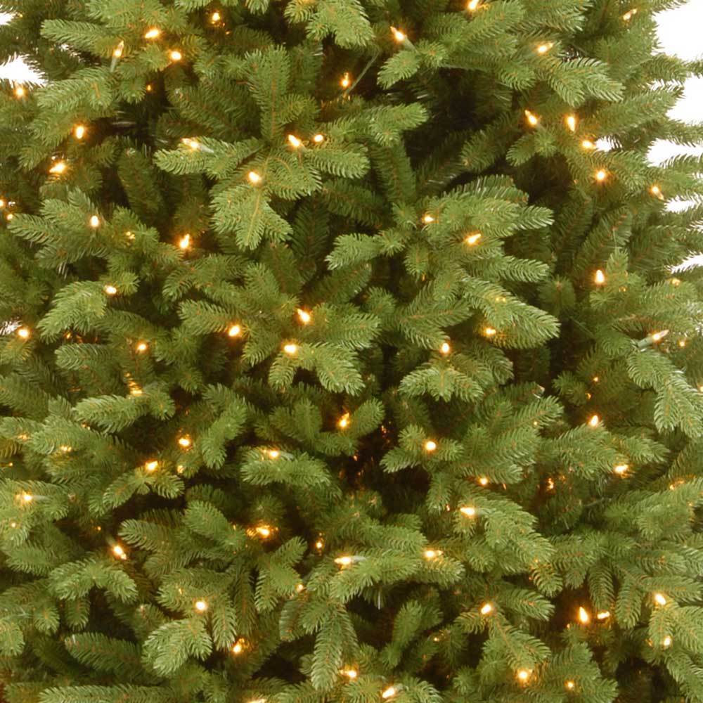 Artificial tree with dual lights. Lights change from warm white to multi-colored.